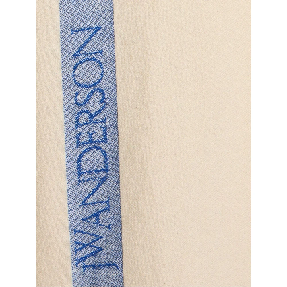 JW Anderson Witte Katoenen Overhemd met Logo Detail White Heren