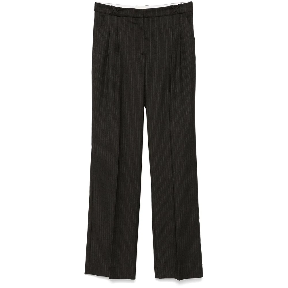 The Garment Cederbruine broek met plooien Brown Dames