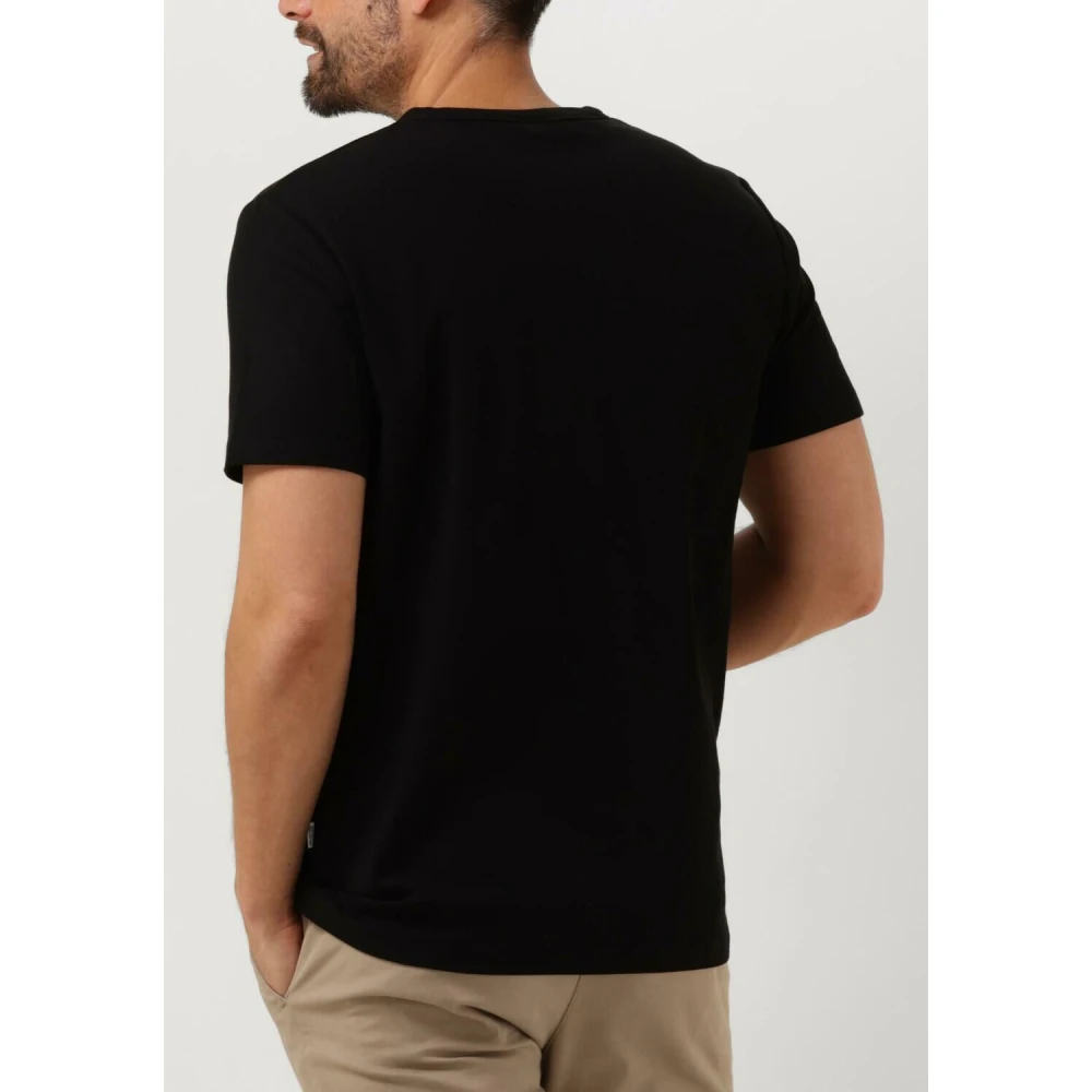 Selected Homme Zwarte Polo & T-shirt O-neck Tee Black Heren