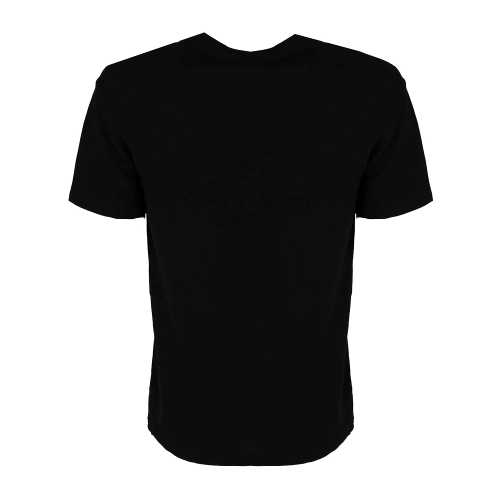 Les Hommes Klassieke Ronde Hals T-Shirt Black Heren