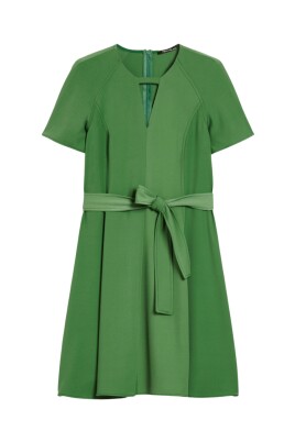 green-flared-dress-with-cut-out-detail