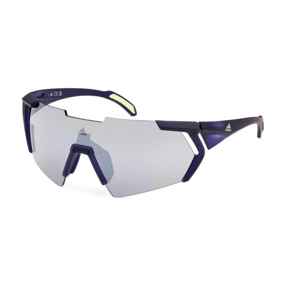 Adidas Originals Blue Sunglasses, Male, One Size, Shield Sunglasses