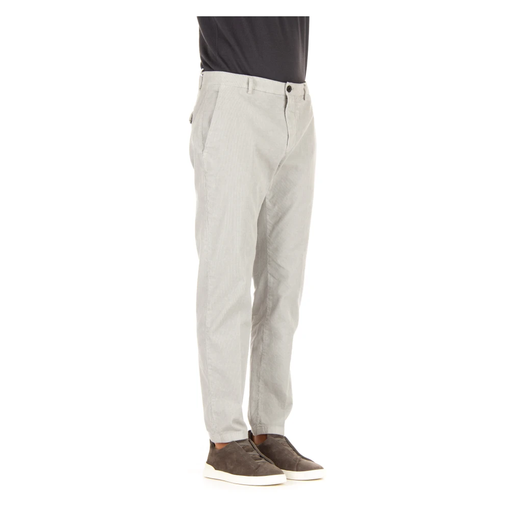 Department Five Lichtgrijze broek met verborgen knoop Gray Heren