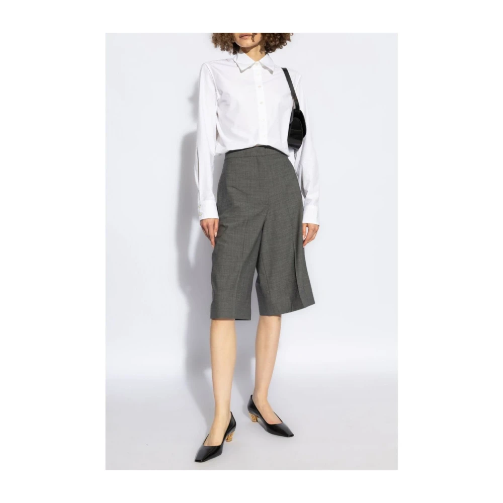 Fabiana Filippi Witte Kraag Trim Shirt White Dames