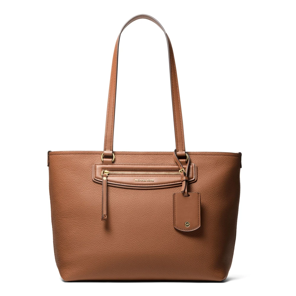 Michael Kors Women's Brown Shopping Bags, One Size, Jet Set Travel Medium Tote