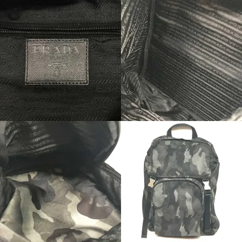 Prada Vintage Pre-owned Canvas backpacks Green Dames