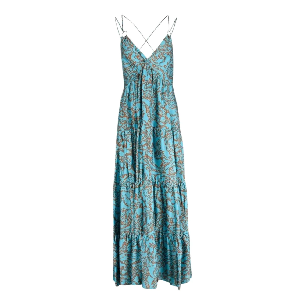 Liu Jo Satijnen V-hals Jurk Multicolor Dames
