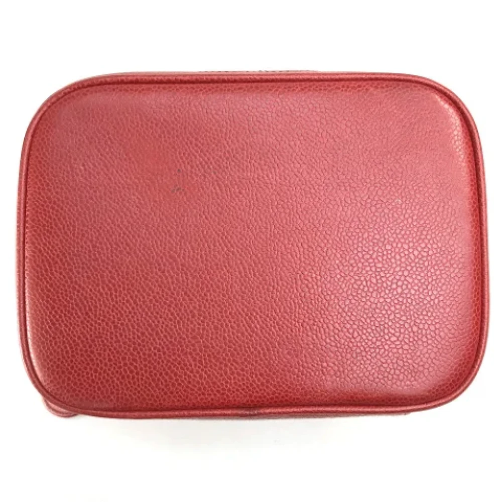 Chanel Vintage Pre-owned Leather chanel-bags Red Dames
