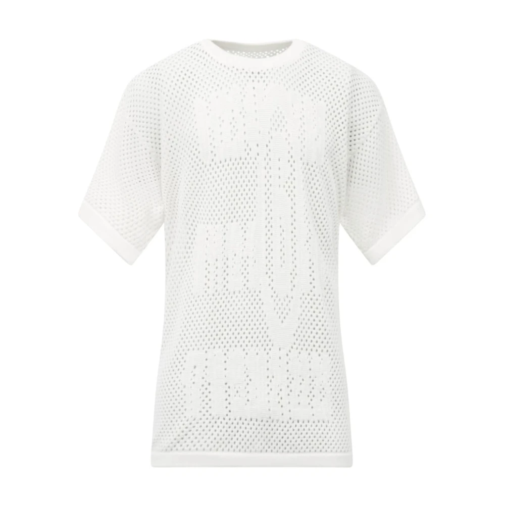 MM6 Maison Margiela Numerisk Jacquard T-shirt White, Herr