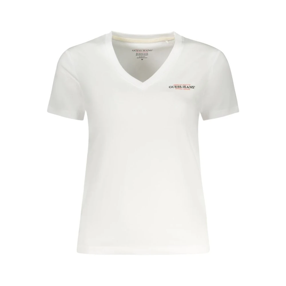 Guess Witte Katoenen Tops & T-Shirt White Dames
