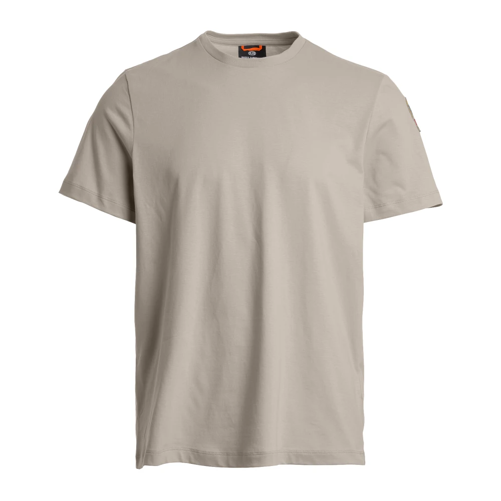 Parajumpers Casual Katoenen T-Shirt voor Mannen Beige Heren