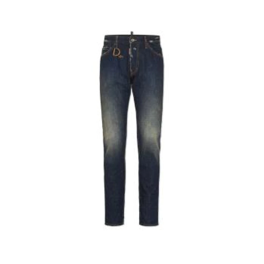 Dsquared2 Men's Blue Slim Fit Jeans, 2XL, Fashionable Clothing Collection