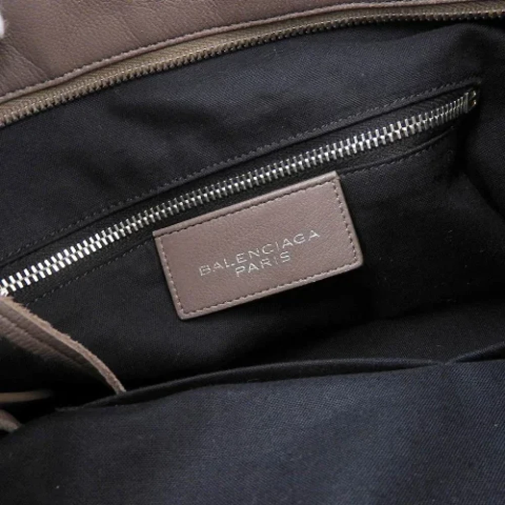 Balenciaga Vintage Pre-owned Leather balenciaga-bags Brown Dames