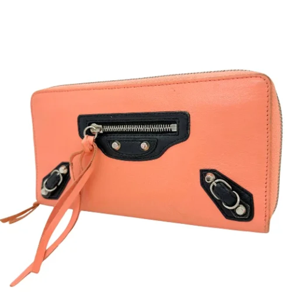 Balenciaga Vintage Pre-owned Leather handbags Pink Dames