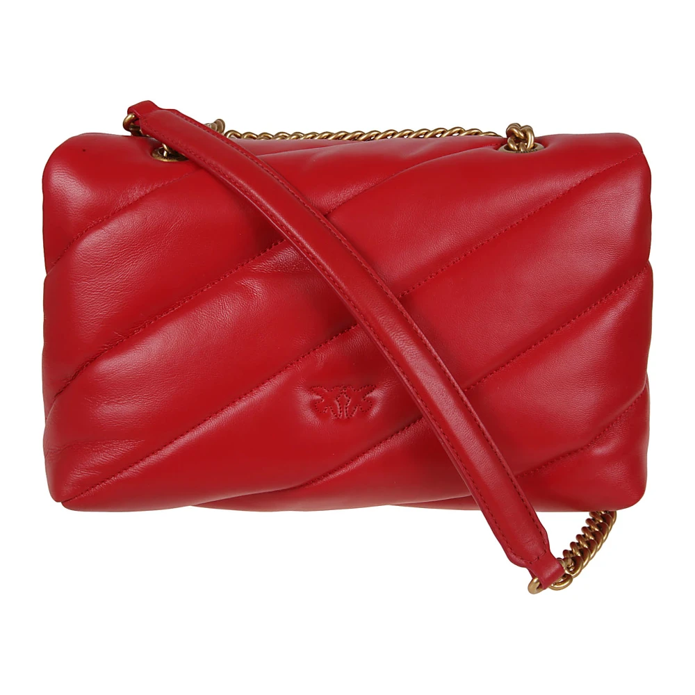 pinko Rode Crossbody Tas Gewatteerd Ontwerp Red Dames