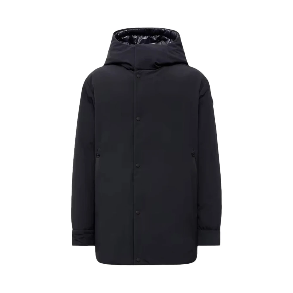 Moncler Blue Down Coats, Male, Xl, Reversible Down Jacket