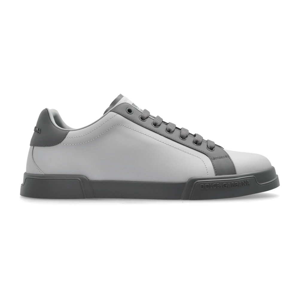 Dolce & Gabbana Men's Gray Sneakers,, Sport Shoes Portofino Size 10 Uk