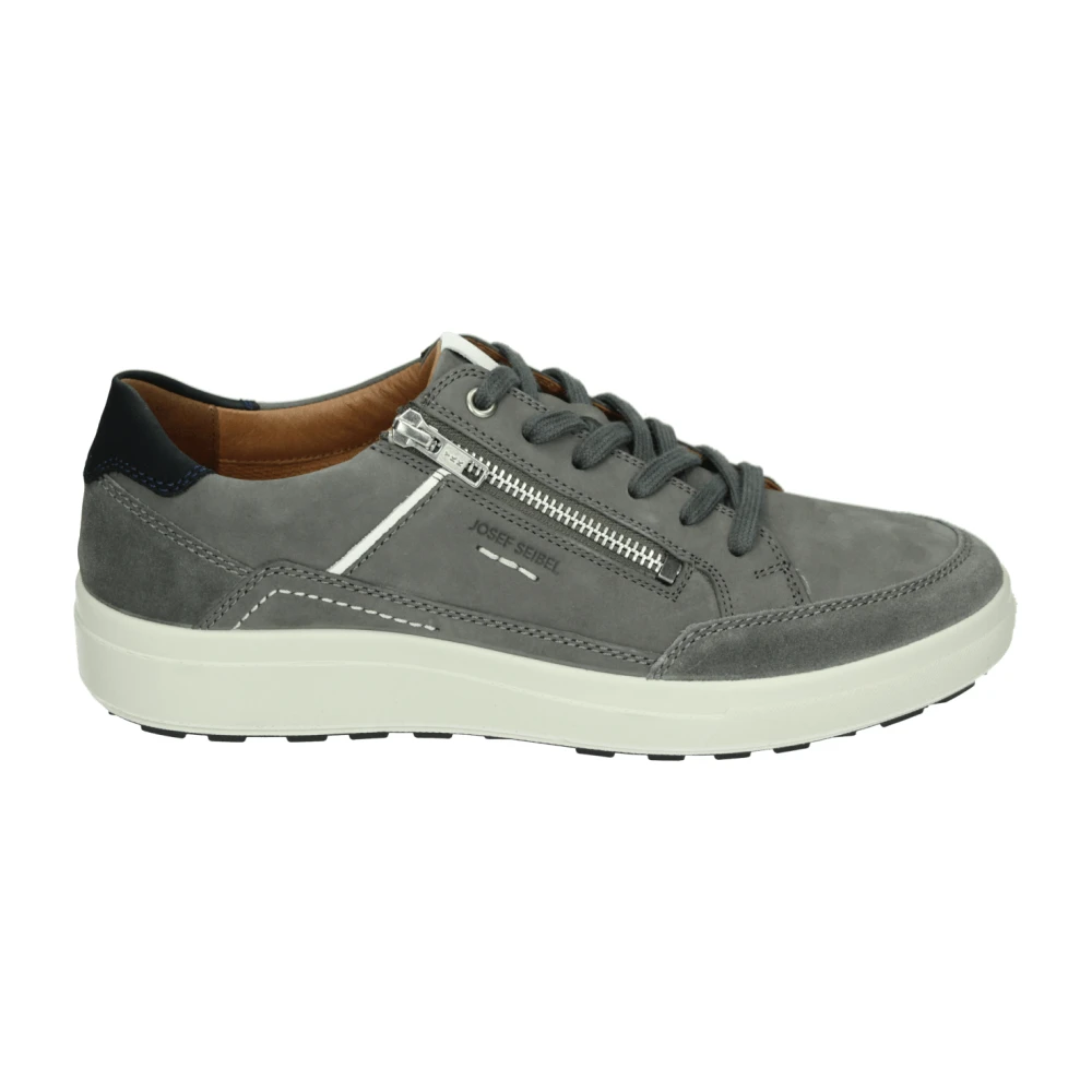 Josef Seibel Casual Grijze Nubuck Sneakers Heren Schoenen Grijs