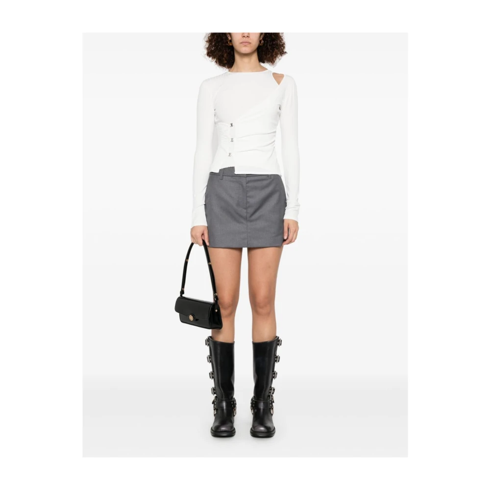 pinko Witte Viscose Polyester Sweater White Dames