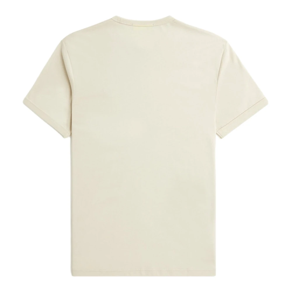 Fred Perry Sand Ringer Tee Shirt Beige Heren