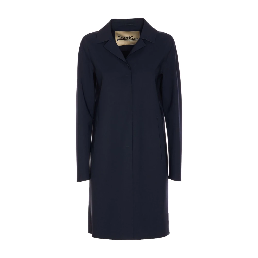 Herno Femme Bleu - First-Act Pef Coat - Manteaux - Taille: 44 Fr
