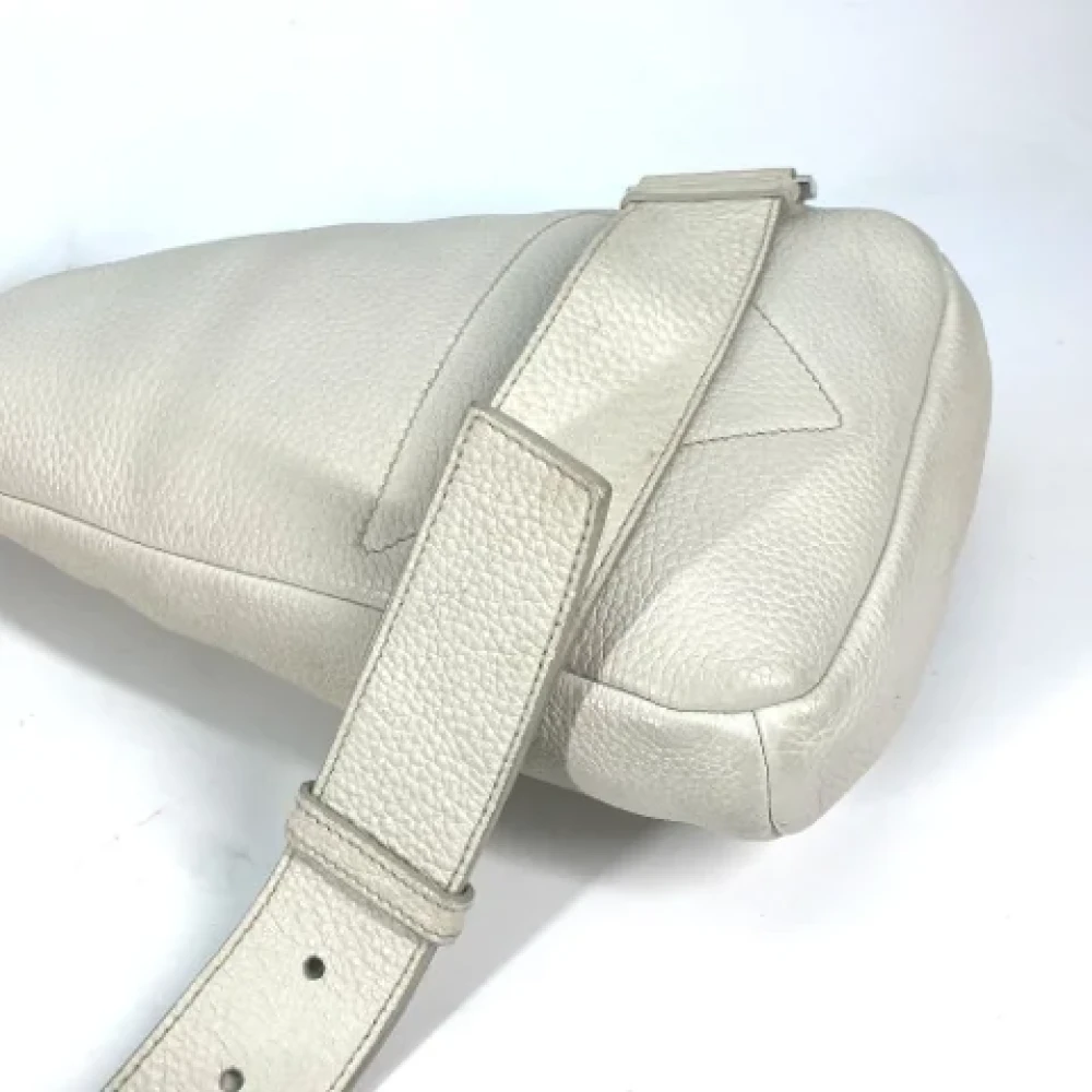 Prada Vintage Pre-owned Leather prada-bags White Heren