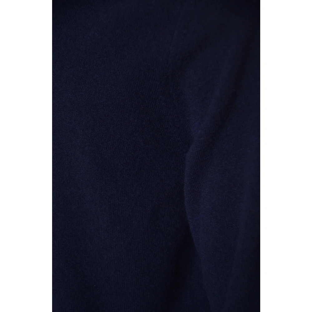 Comme des Garçons Blauwe V-Hals Pullover Trui Gebreid Blue Heren