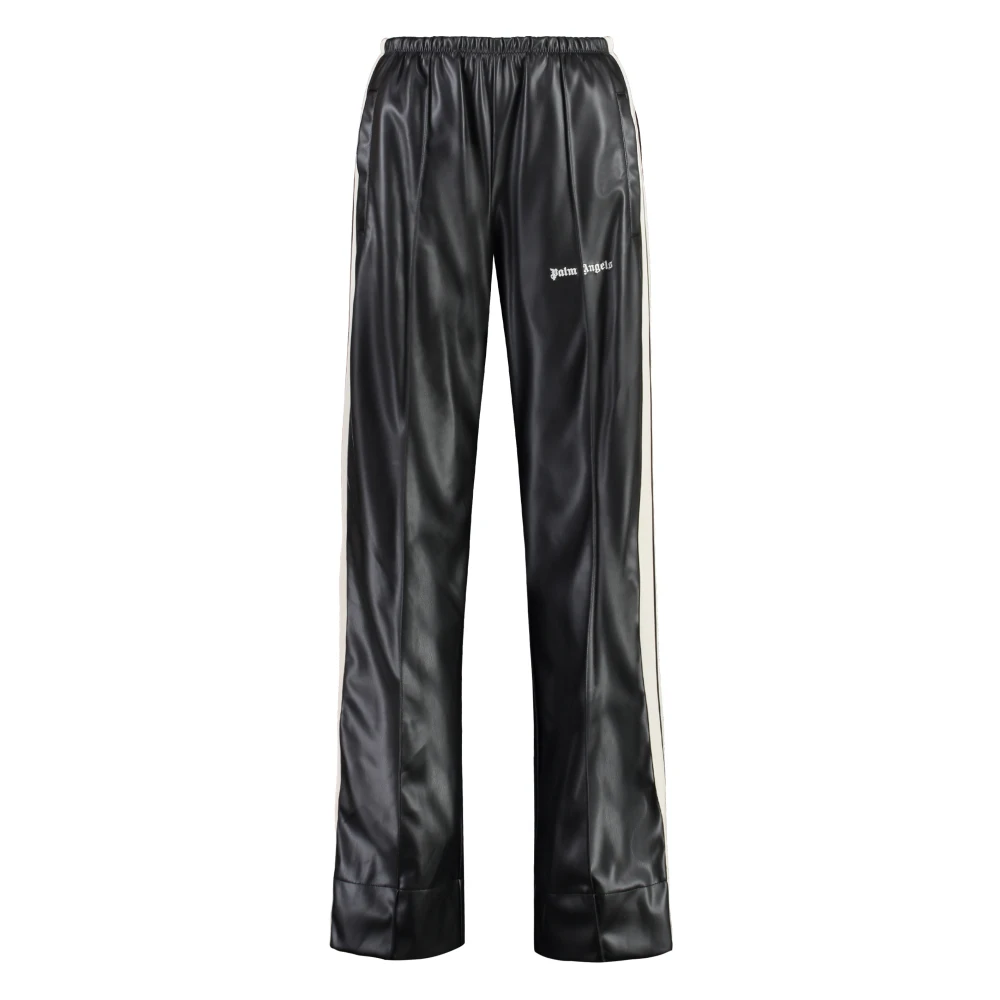 Palm Angels Contrasterende zijstreep Vegan Track Broek Black Dames