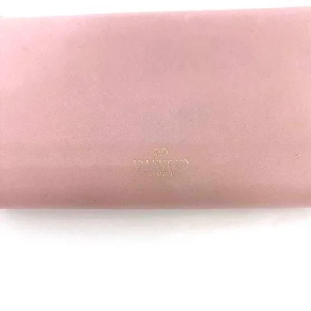 Valentino Vintage Pre-owned Leather wallets Pink Dames