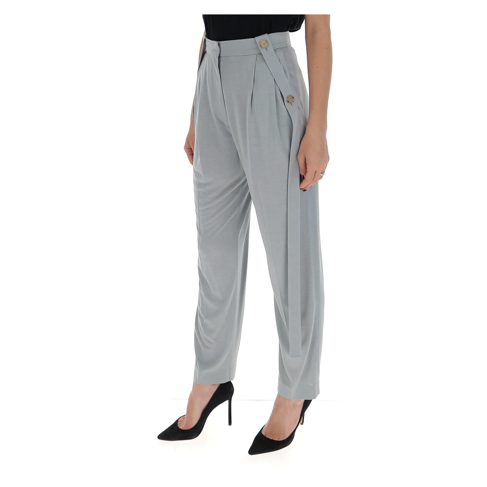 Burberry Slim-fit Trousers Gray Dames
