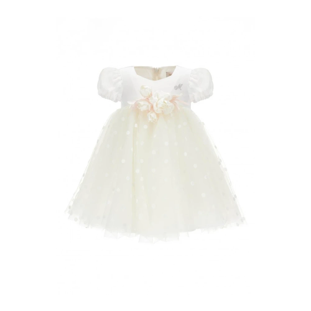 Monnalisa Boys White Tulle Dress - Dresses - 9 M - Kids