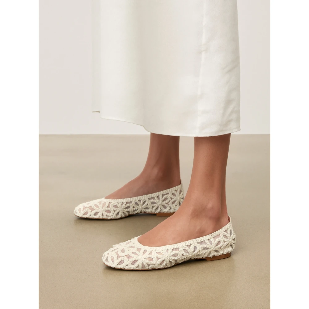Kazar Flower Pattern Wedding Ballerinas