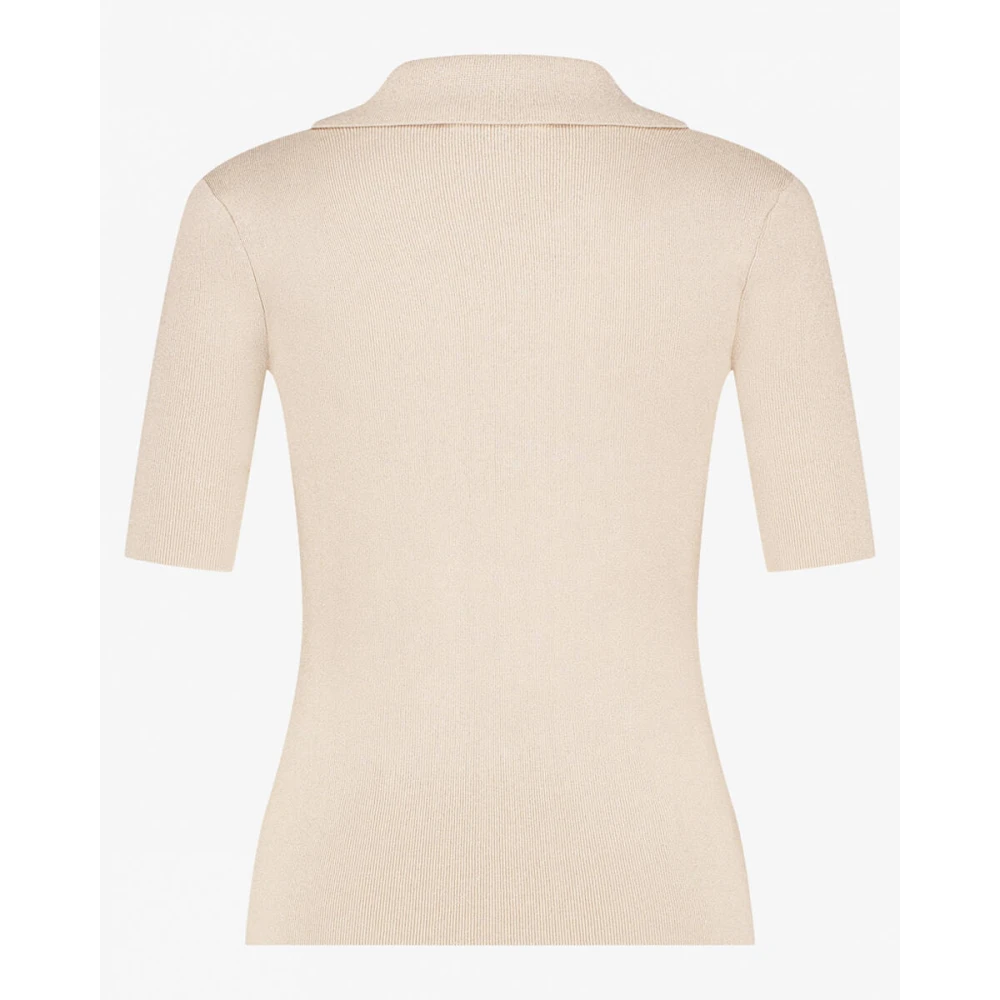 Ibana Korte Mouw Top Tirella Beige Dames