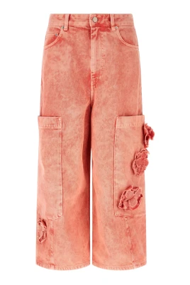Crop Cargo Wide Jeans