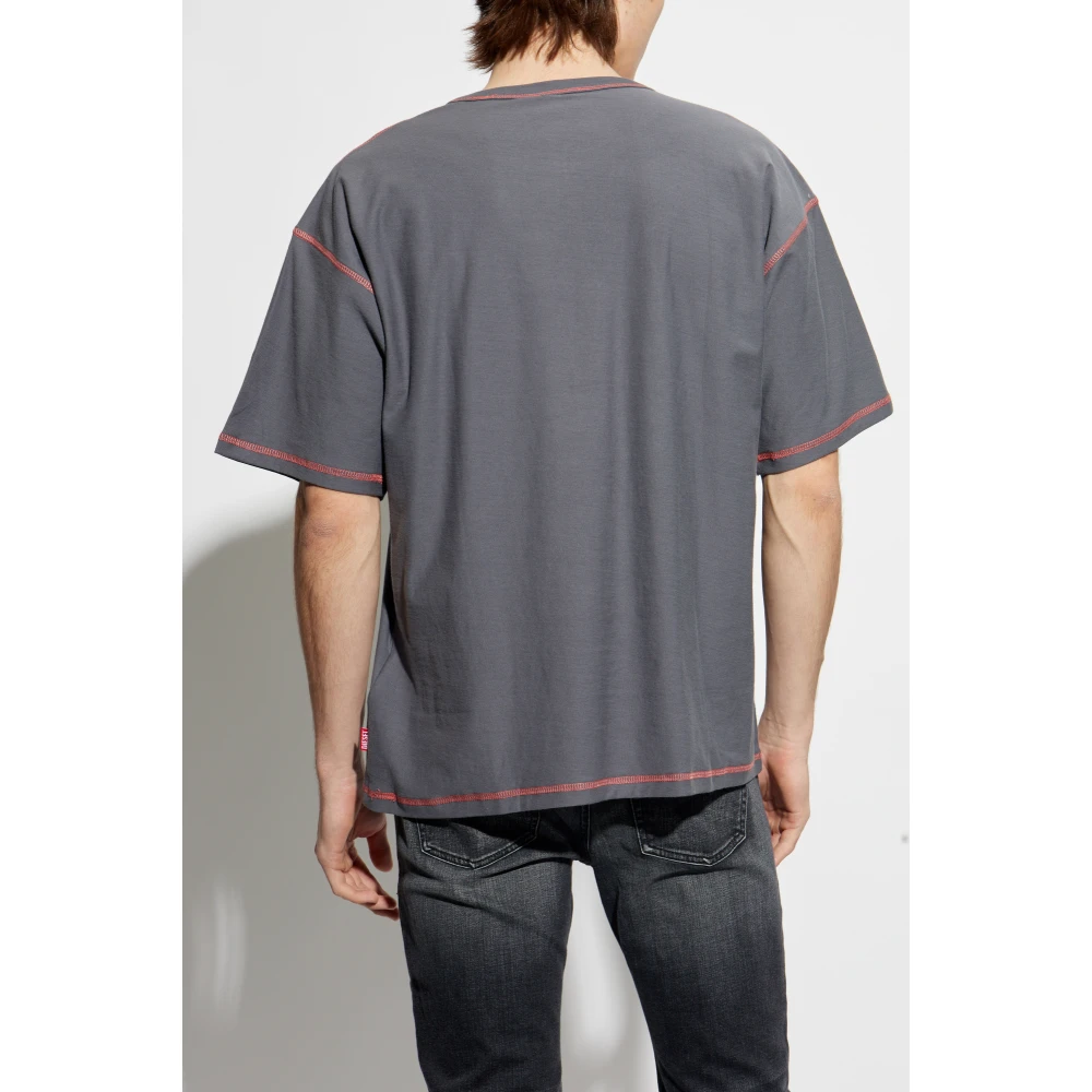 Diesel T-shirt T-Doxt Gray Heren