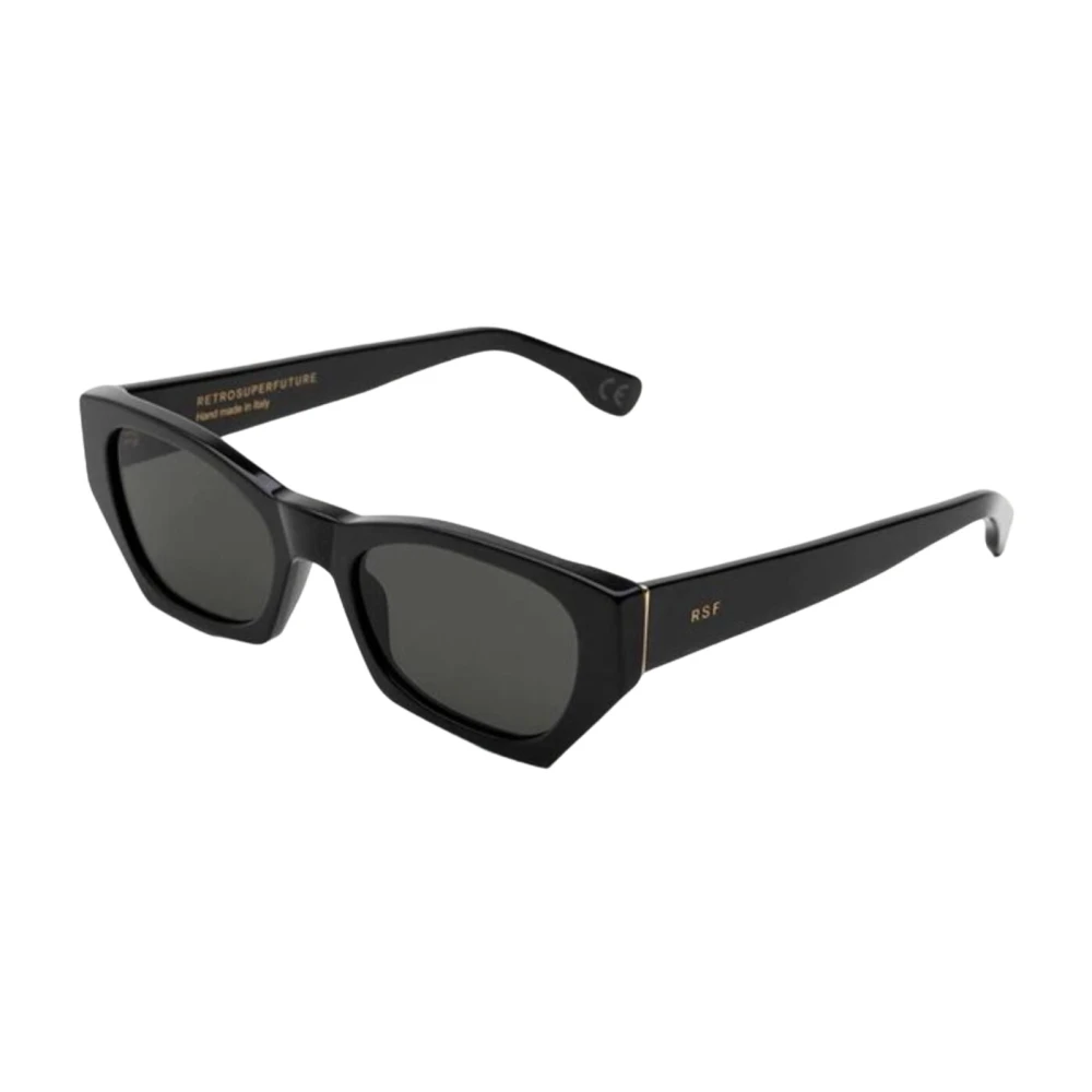 Retrosuperfuture Men's Black Sunglasses, One Size, Amata Sunglasses