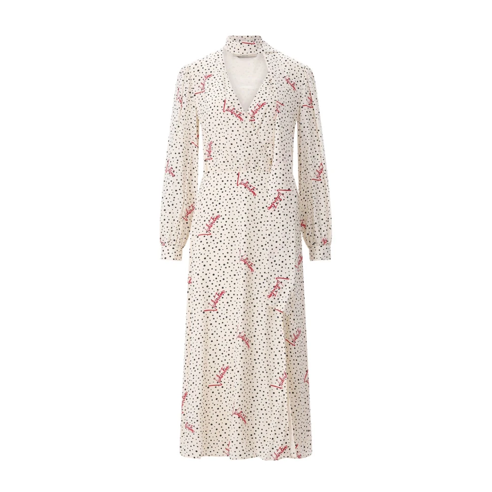 Valentino Vrouw Beige Kleedjes Dames, S, Wrap Kleedjes