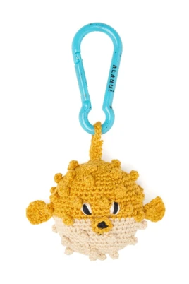 Puffer Fish Crochet Keyring