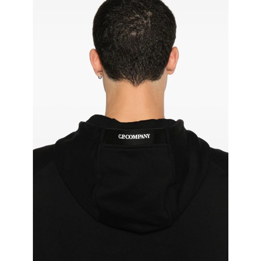 C.P. Company Handtekening Bril Detail Hoodie Black Heren