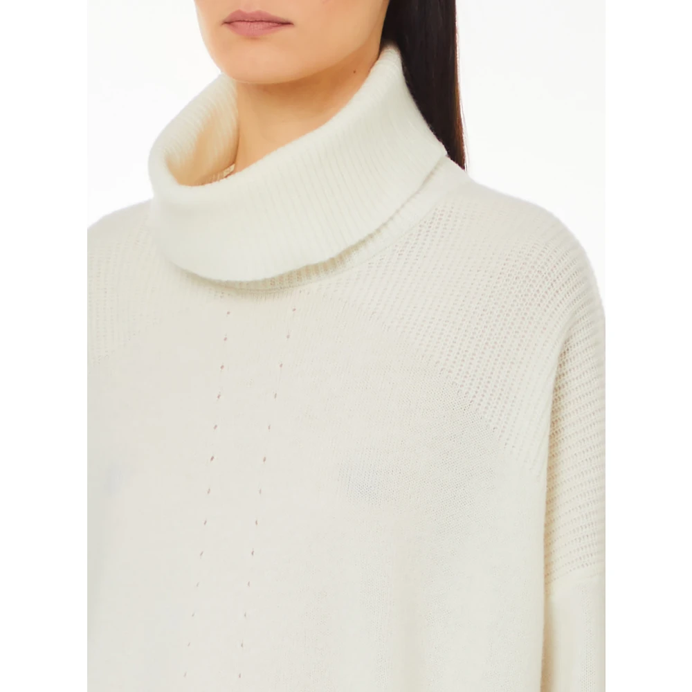 Liu Jo Witte Dolcevita Sweater voor Vrouwen White Dames