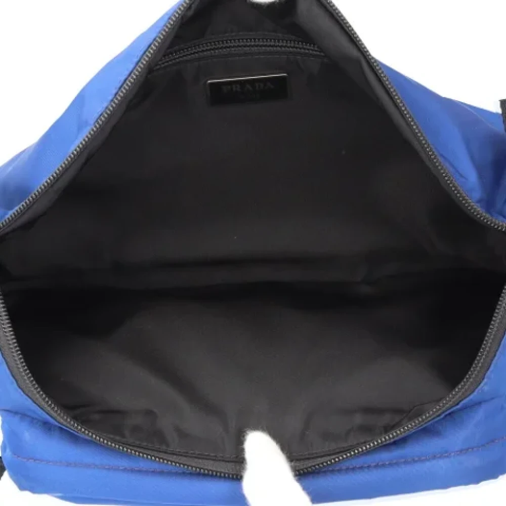 Prada Vintage Pre-owned Nylon prada-bags Blue Dames