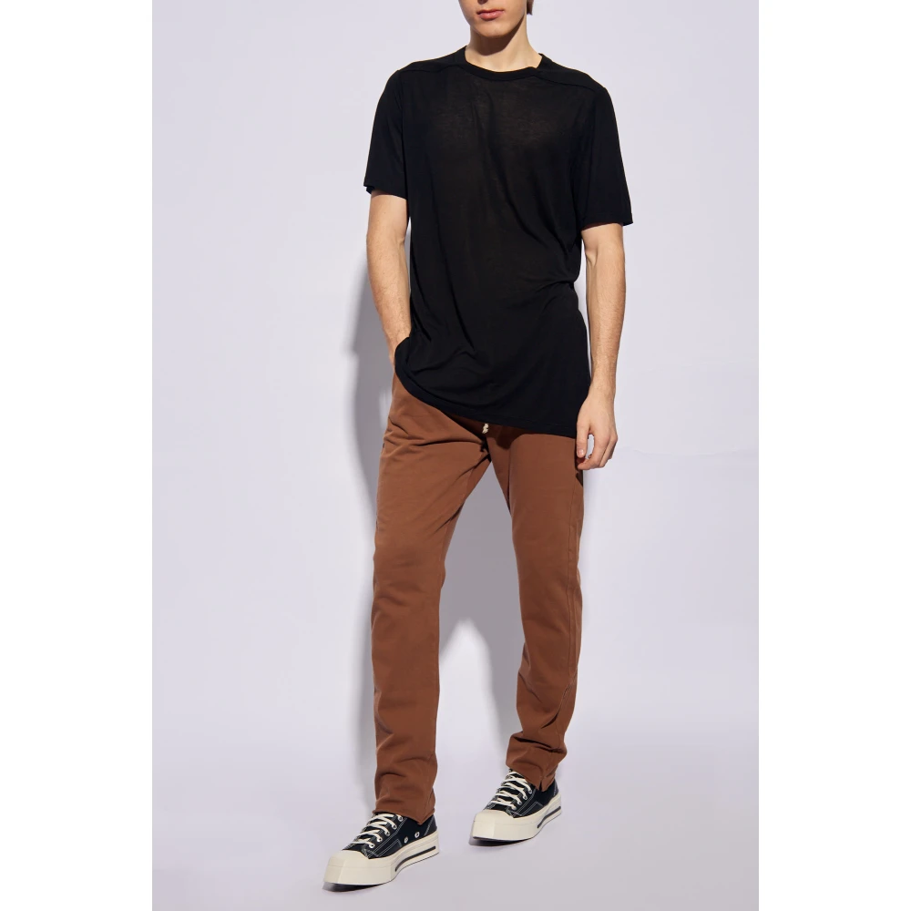 Rick Owens Level T-shirt Black Heren