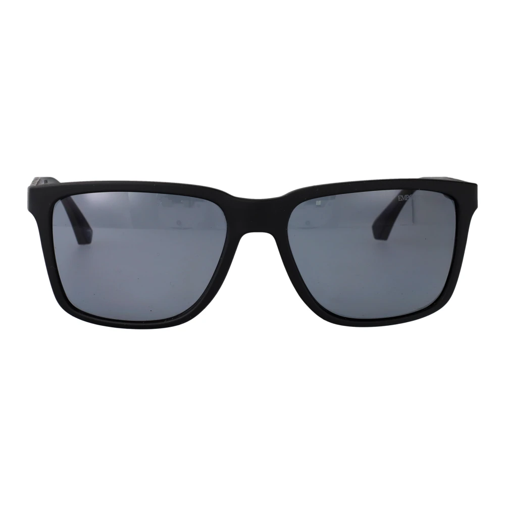 Emporio Armani Herren Schwarz Stilvolle -Sonnenbrille Zur Aufwertung Ihres Looks
