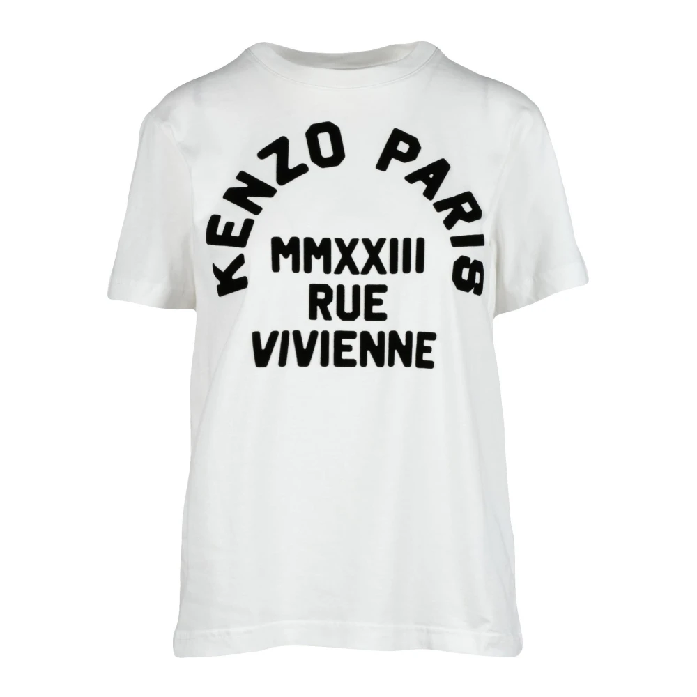 Kenzo Paris T-shirt 100% Bomull White, Dam