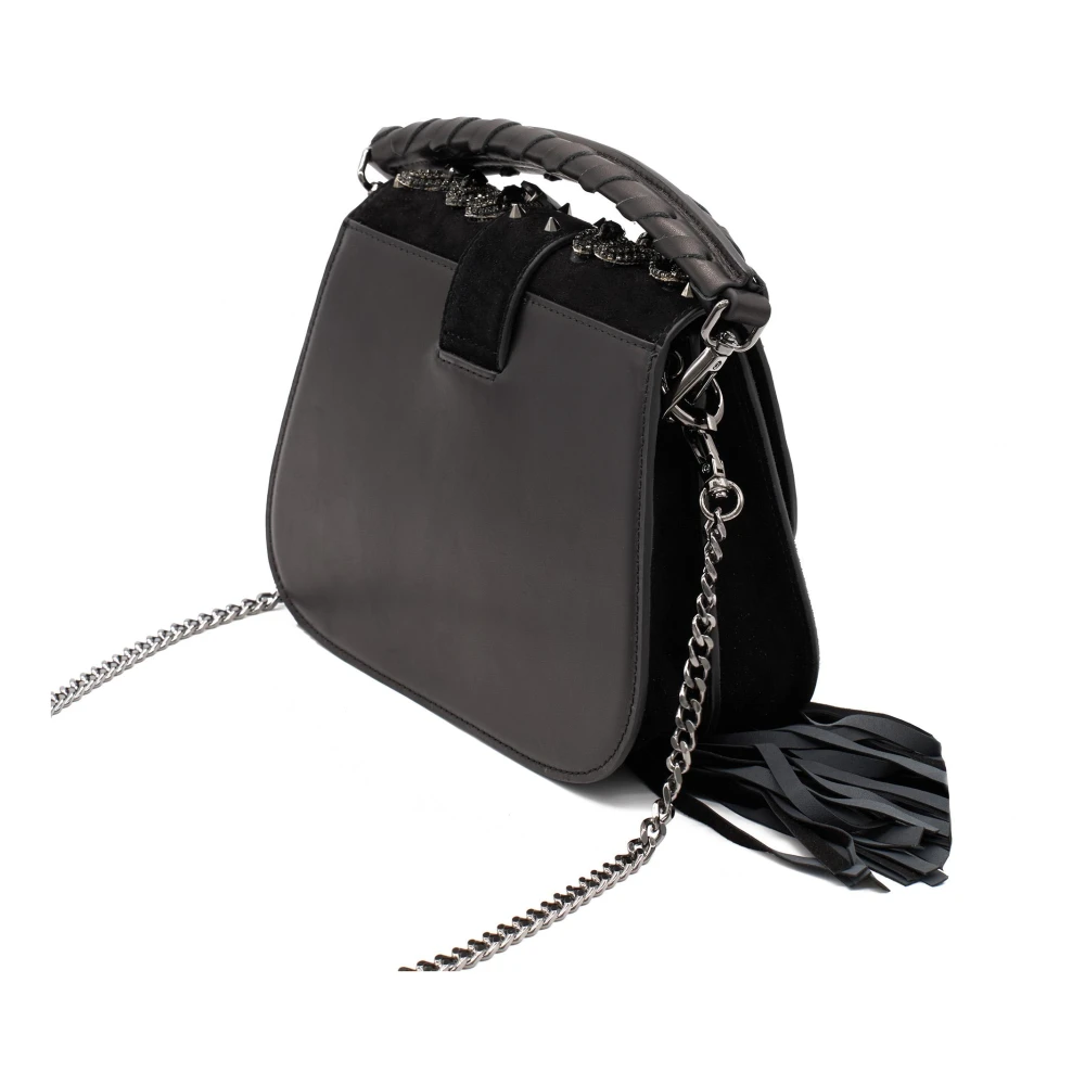 Alma en Pena Juwel Studs Schoudertas Black Dames