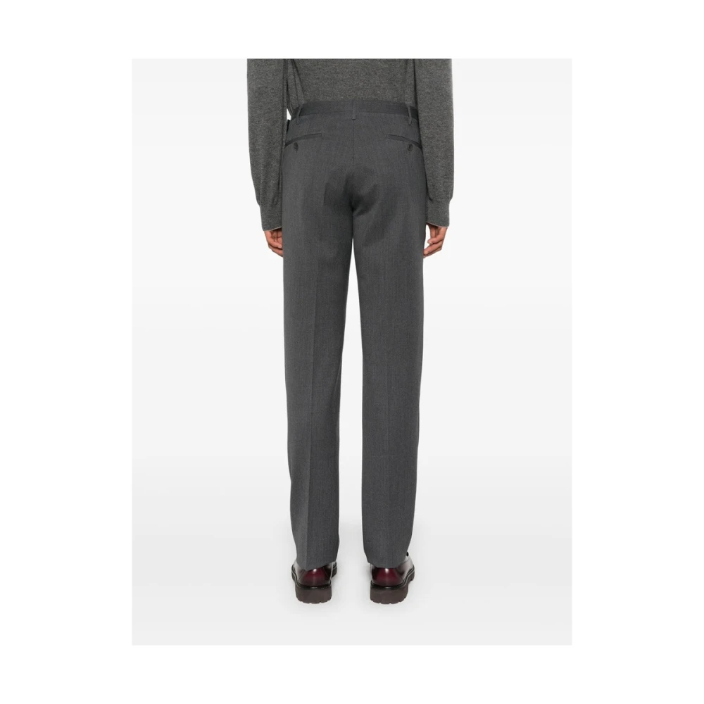 Rota Donkergrijze Wolmix Tailored Broek Gray Heren