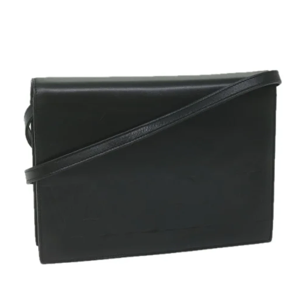 Valentino Vintage Pre-owned Leather shoulder-bags Black Dames