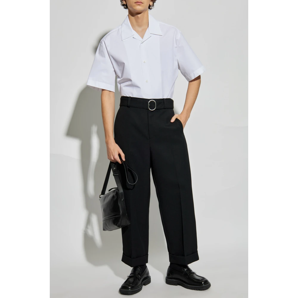 Jil Sander Kortemouwenshirt White Heren