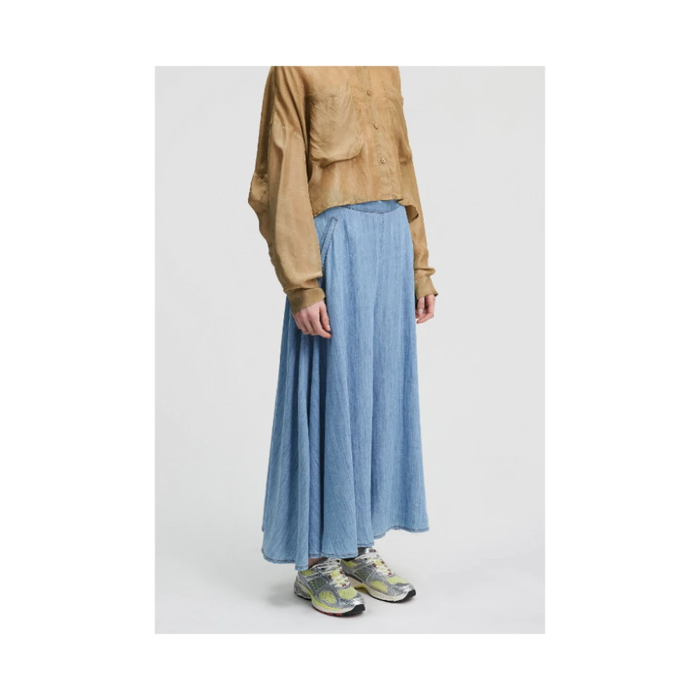 Mes Demoiselles Denim Culottes met Onzichtbare Rits Blue Dames