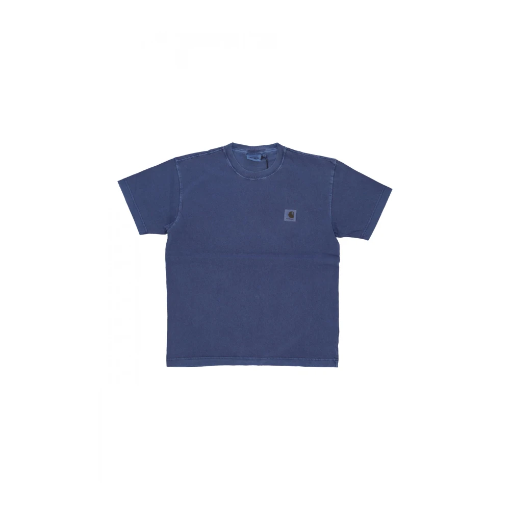 Carhartt WIP Nelson Tee Streetwear Garment Dyed Blue Heren